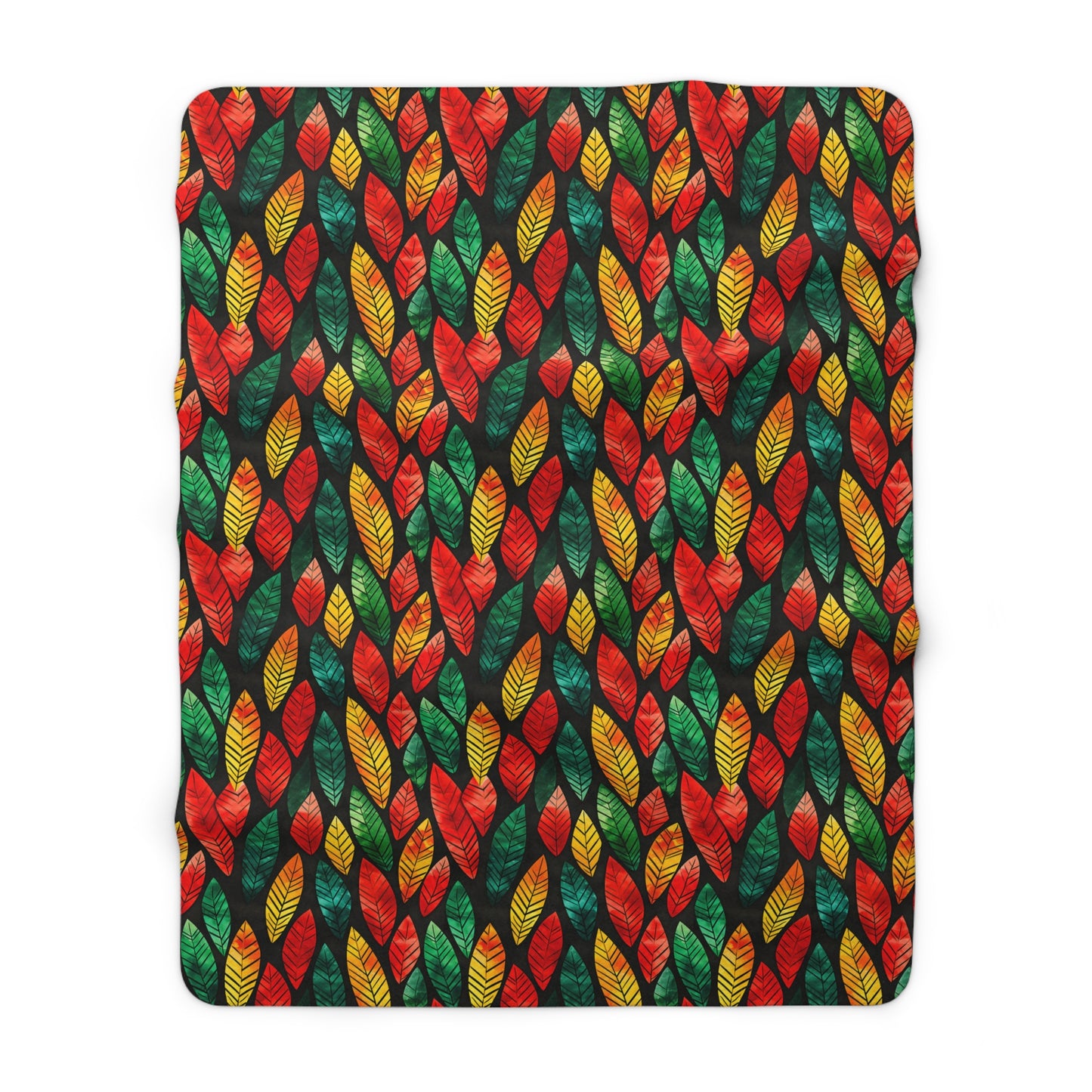 Festival Fire Sherpa Fleece Blanket