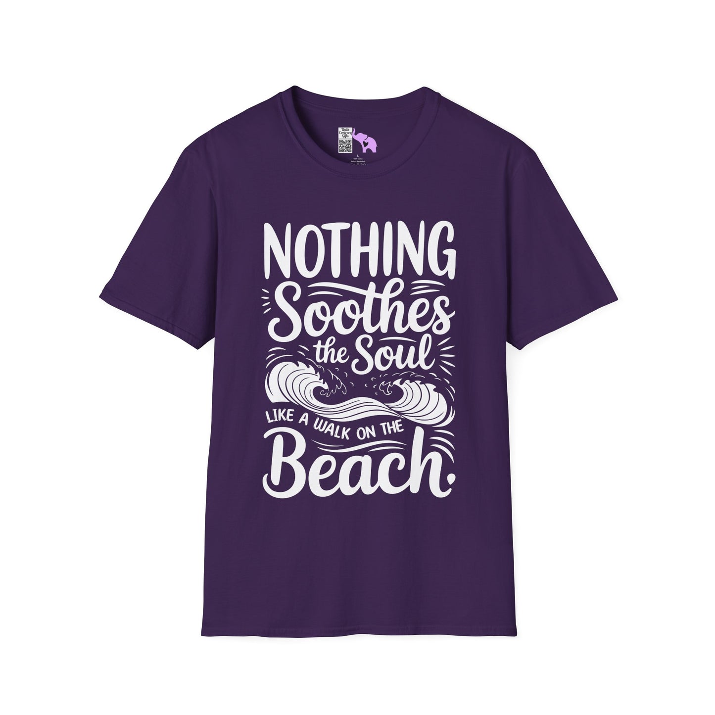 Nothing Soothes the Soul Like A Walk on the Beach Adult T-shirt
