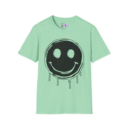 Melty Smiley Face Adult T-shirt