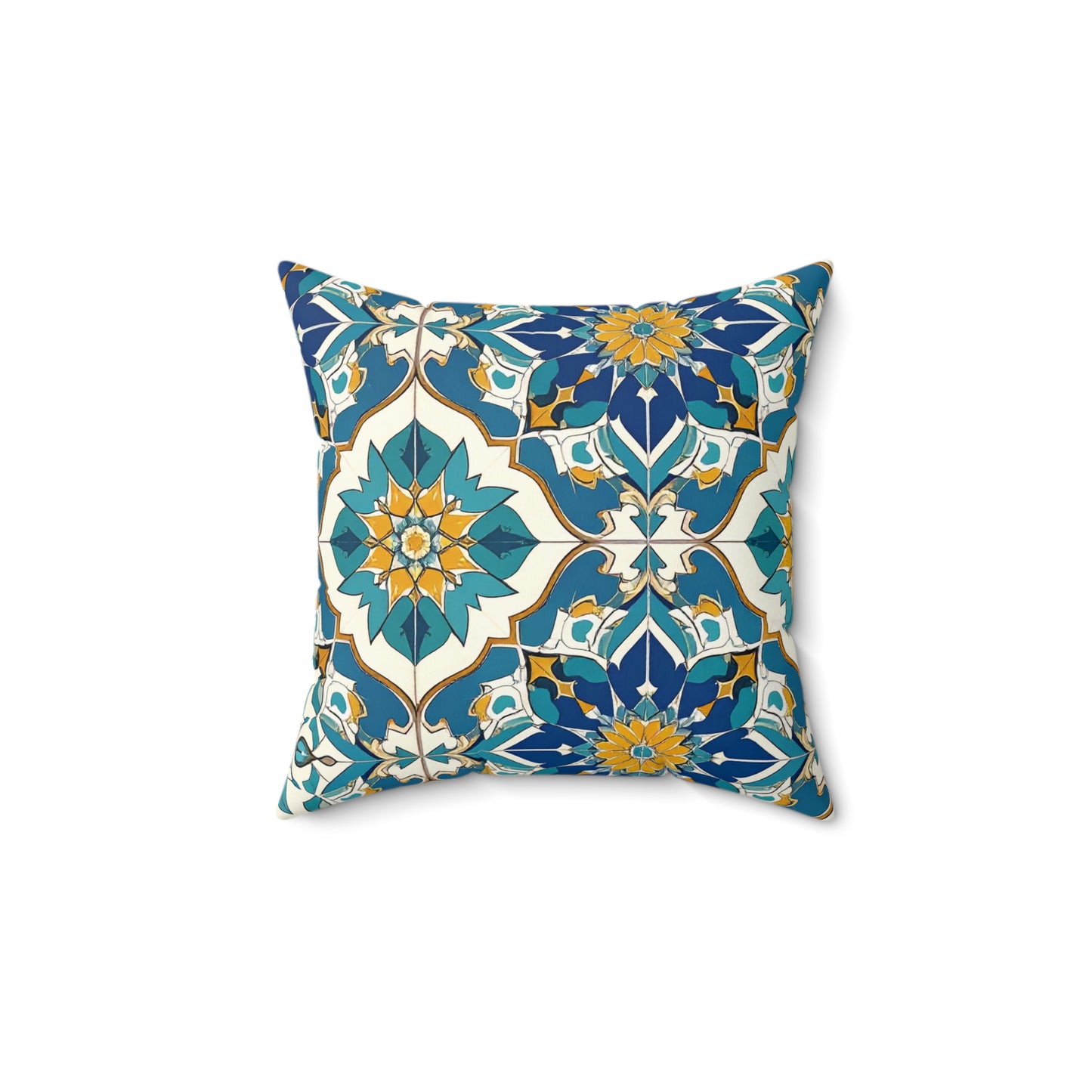 Mediterranean Lace Throw Pillow