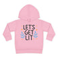 Hanukkah Let's Get Lit Toddler Pullover Fleece Hoodie
