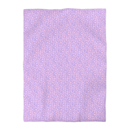 Cotton Candy Cheetah Microfiber Duvet Cover