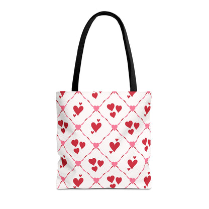 Cupid’s Lattice Canvas Tote Bag