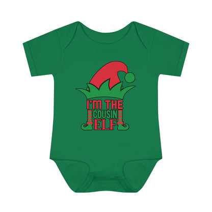 I'm The Cousin Elf Infant Baby Rib Bodysuit