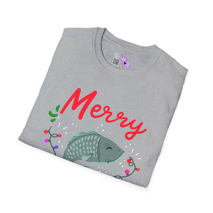 Merry Fishmas (Fish) Adult T-shirt