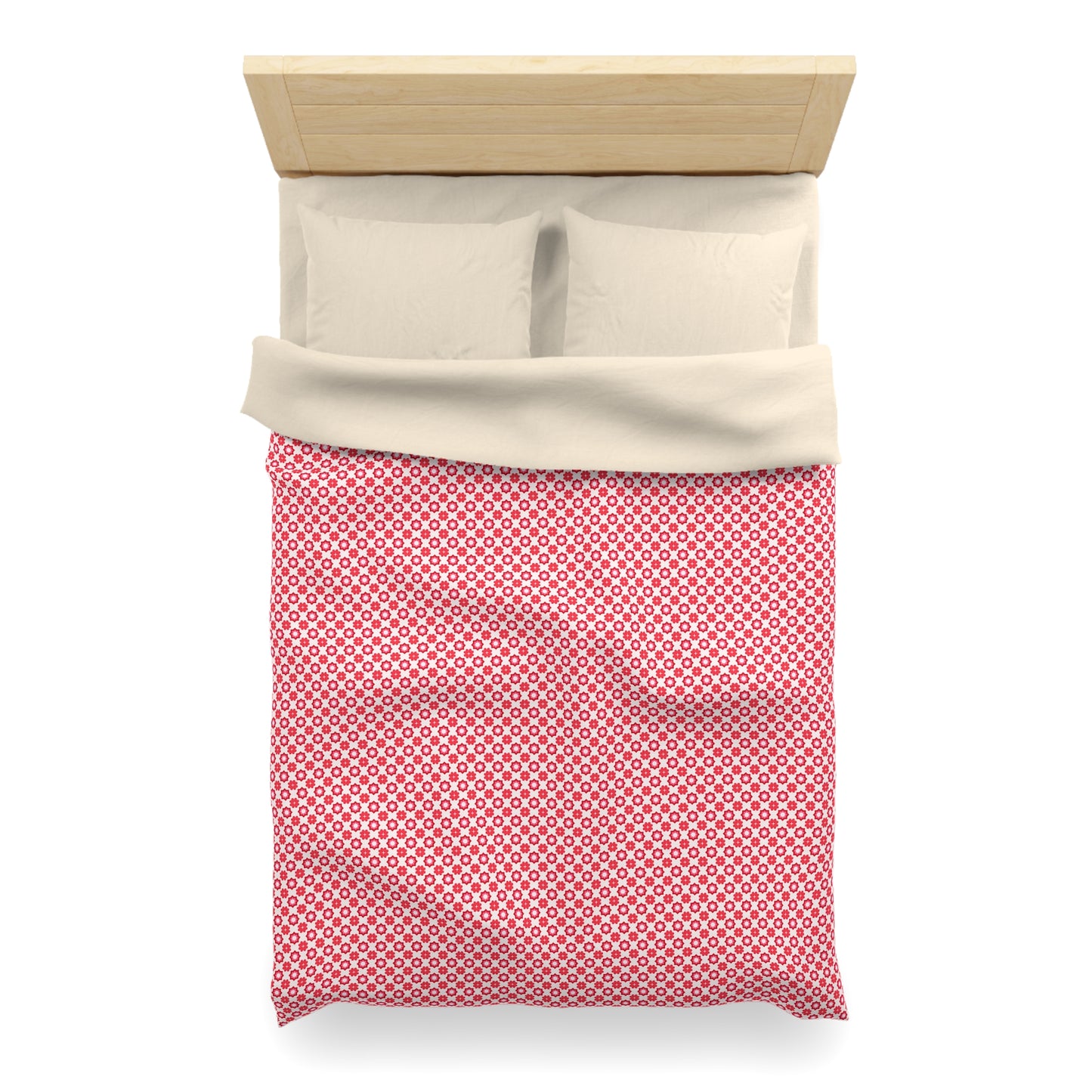 Scarlet Star Garden Microfiber Duvet Cover