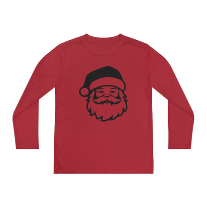 Santa Face Youth Long Sleeve Tee