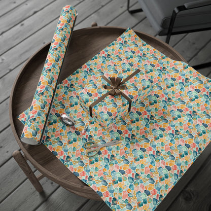 Ocean Pebble Drift  Wrapping Paper