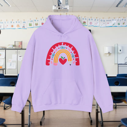 Rainbow Teacher Heavy Blend™ Hooded Sweatshirt