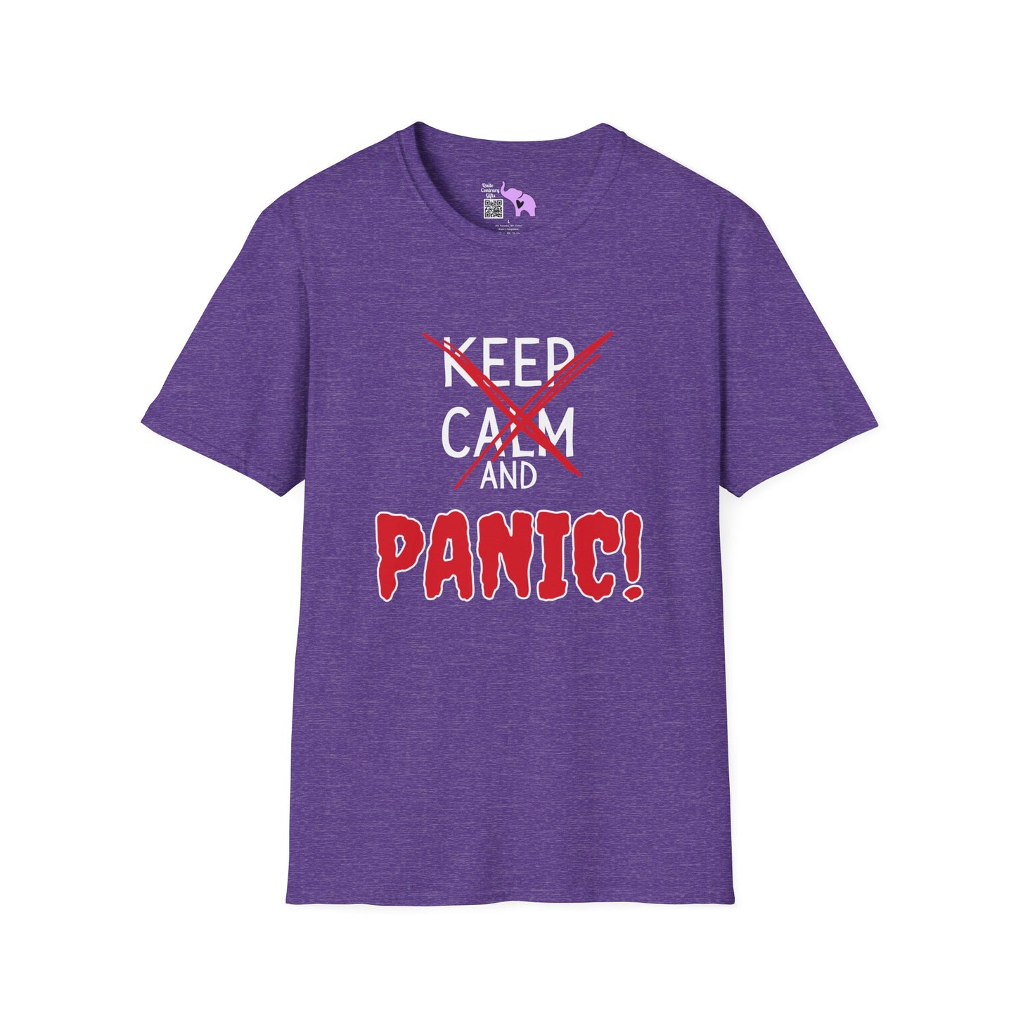 Keep Calm and Panic Adult T-shirt