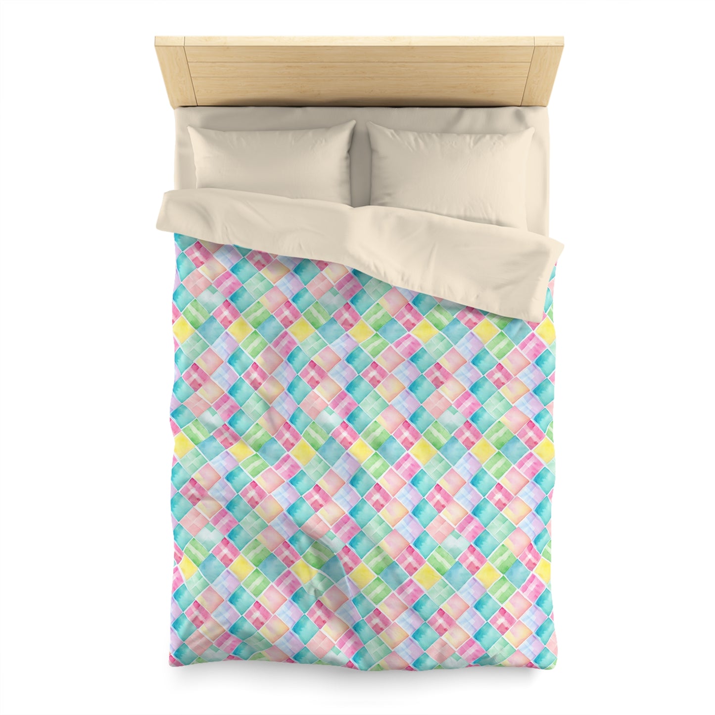 Watercolor Weave Microfiber Duvet Cover