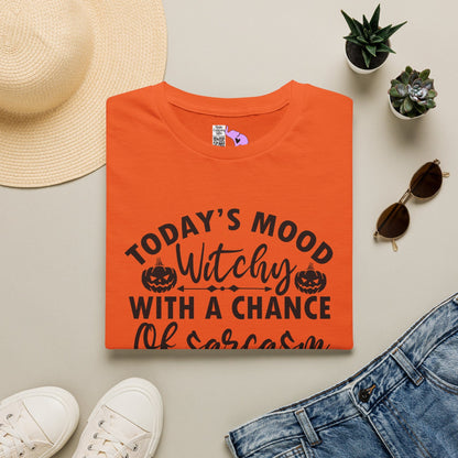 Today's Mood Witchy With A Chance of Sarcasm Adult T-shirt