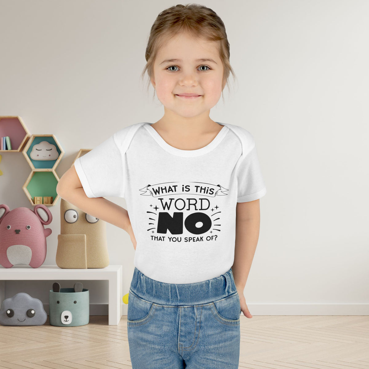 What Is This Word No That You Speak Of? Baby Rib Bodysuit