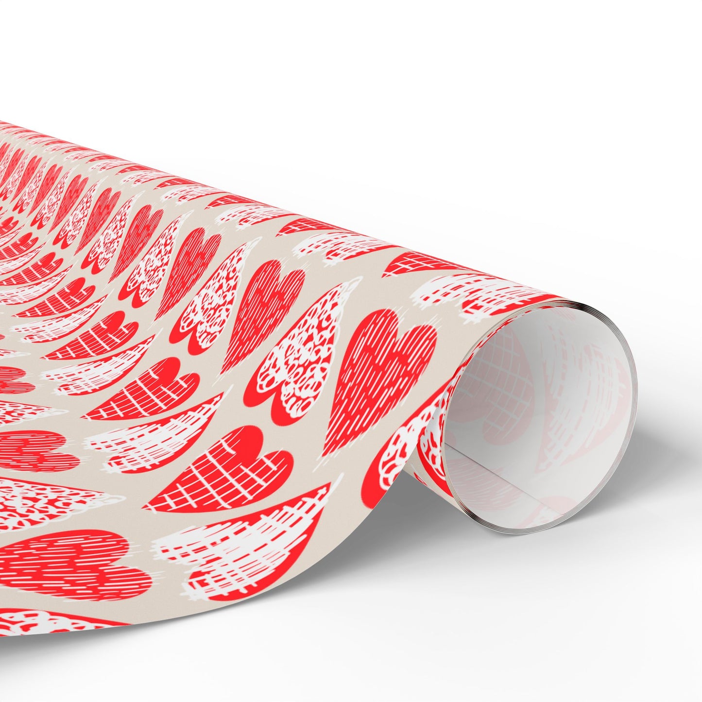Doodle Hearts Wrapping Paper
