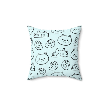 Cat Lovers Throw Pillow
