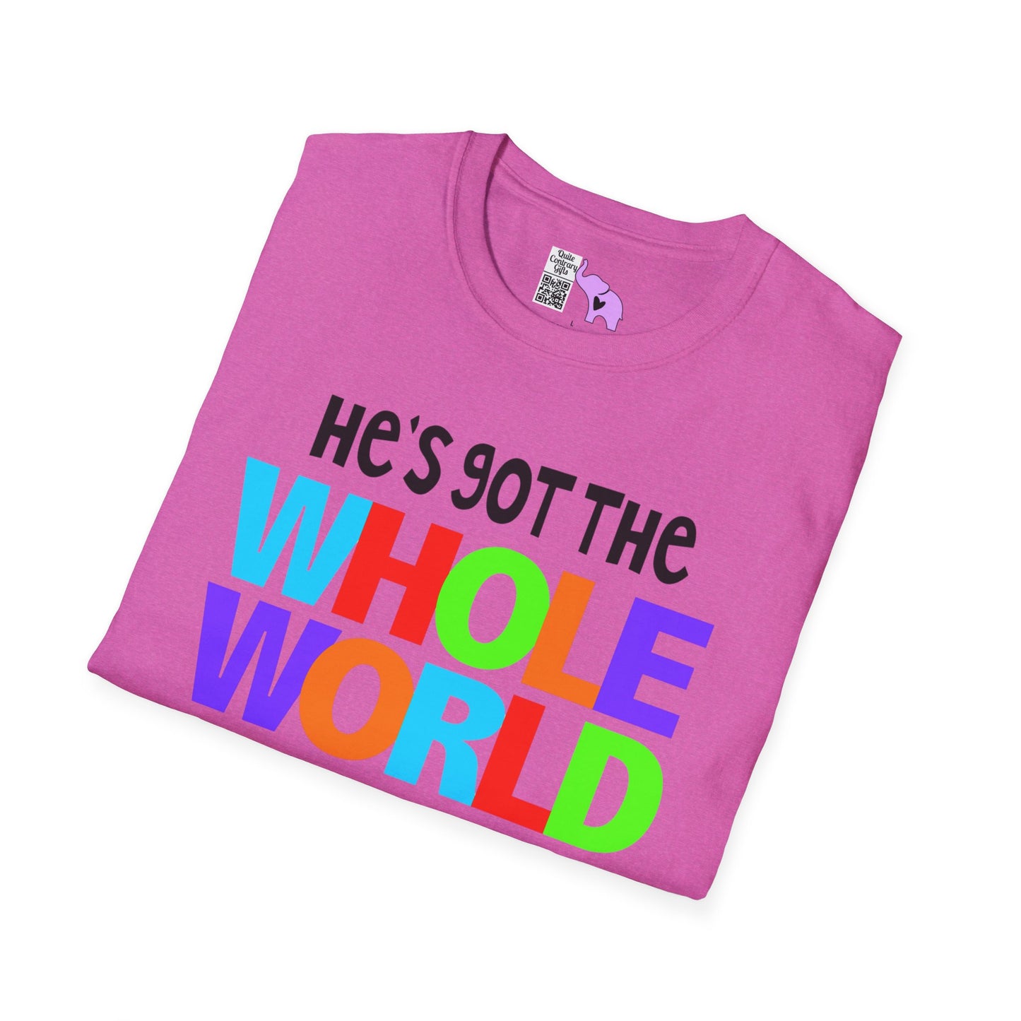 He's Got The Whole World In His Hands Adult T-shirt