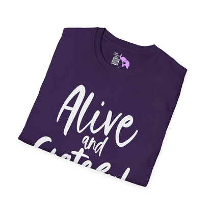 Alive & Grateful Cancer Survivor Adult T-shirt