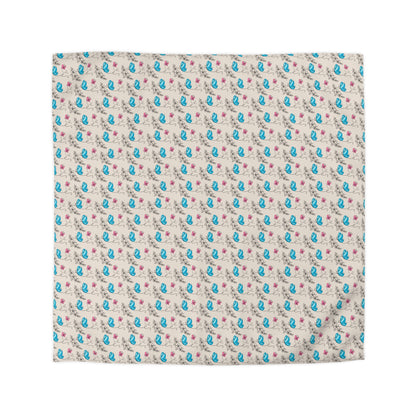 Butterfly Doodles Microfiber Duvet Cover