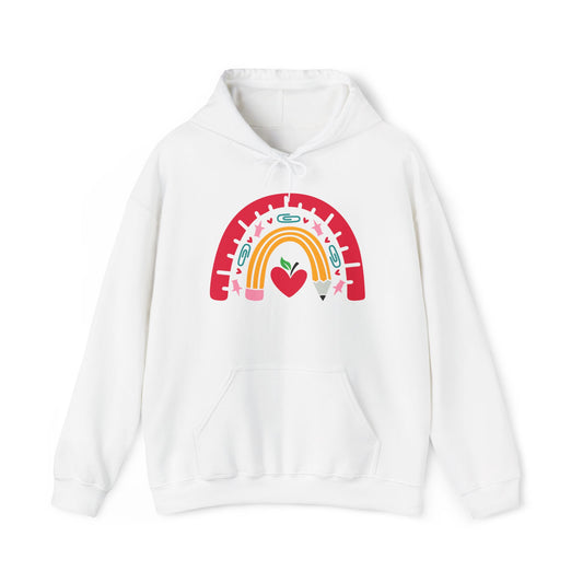 Rainbow Teacher Heavy Blend™ Hooded Sweatshirt