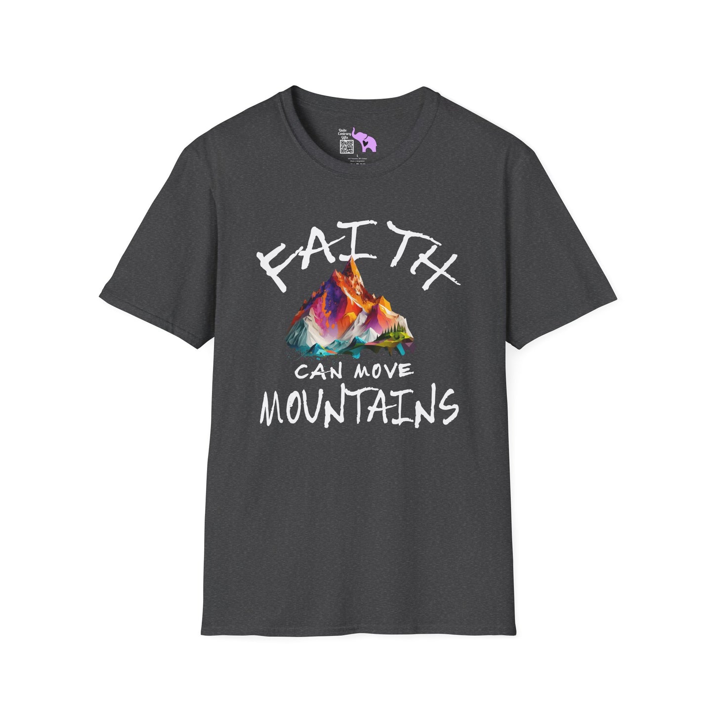 Faith Can Move Mountains Adult T-shirt