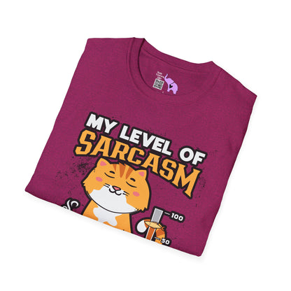 My Level of Sarcasm Adult T-shirt