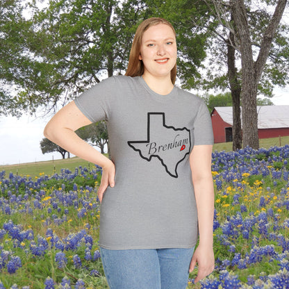 Brenham Texas Adult T-shirt