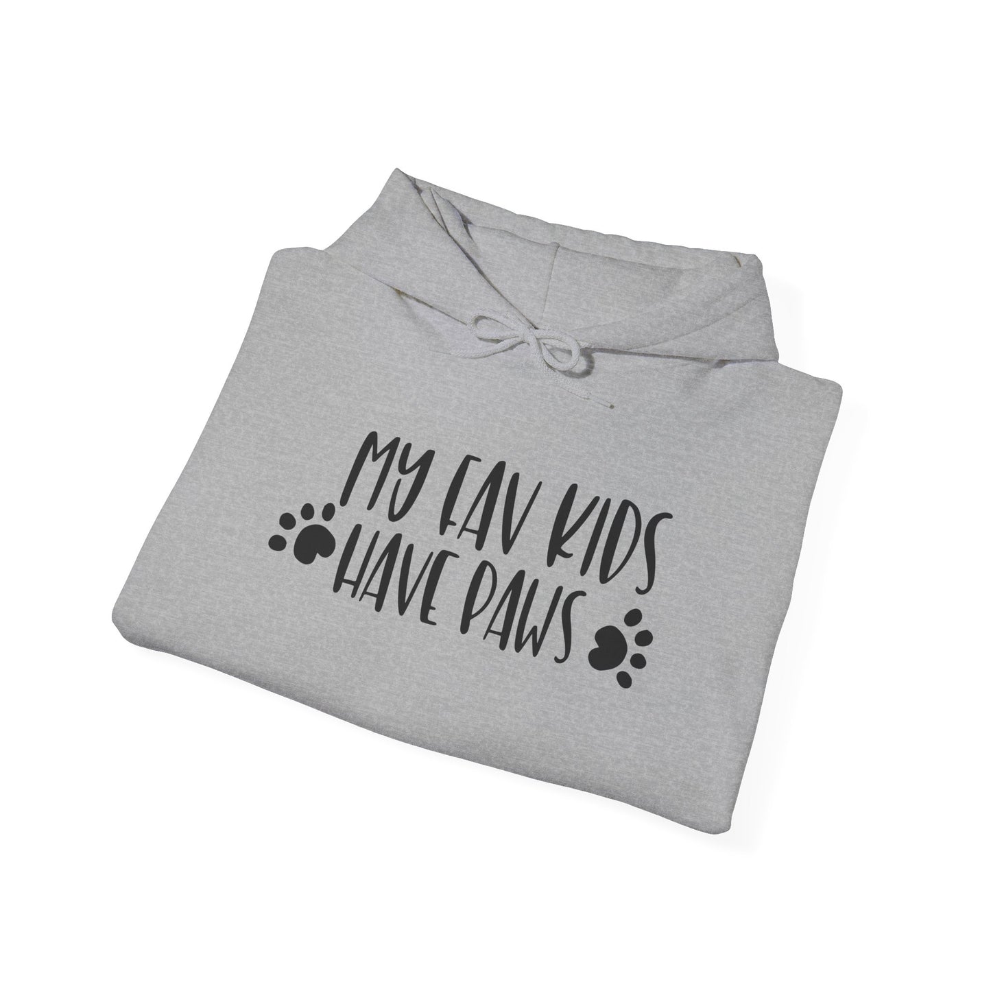 My Fav Kids Have Paws Adult Heavy Blend™ Hooded Sweatshirt