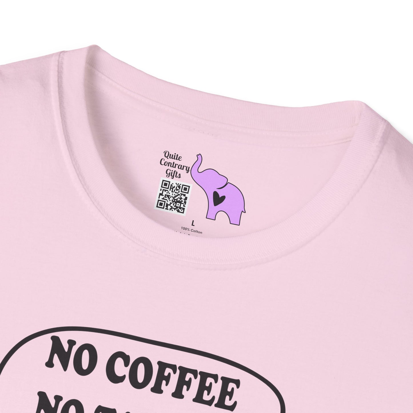 No Coffee No Talkee Adult T-shirt