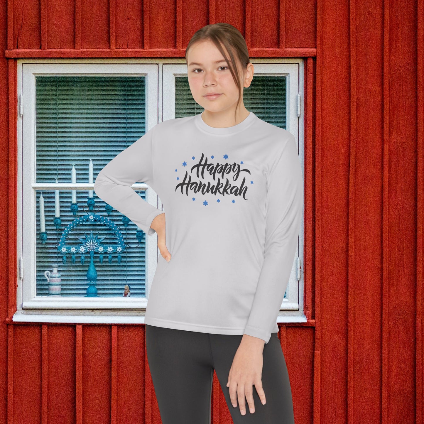 Happy Hanukkah 3 Youth Long Sleeve Tee