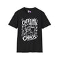""Caffeine Before Chaos (Cat) Adult T-shirt