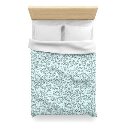 Cat Lovers Microfiber Duvet Cover