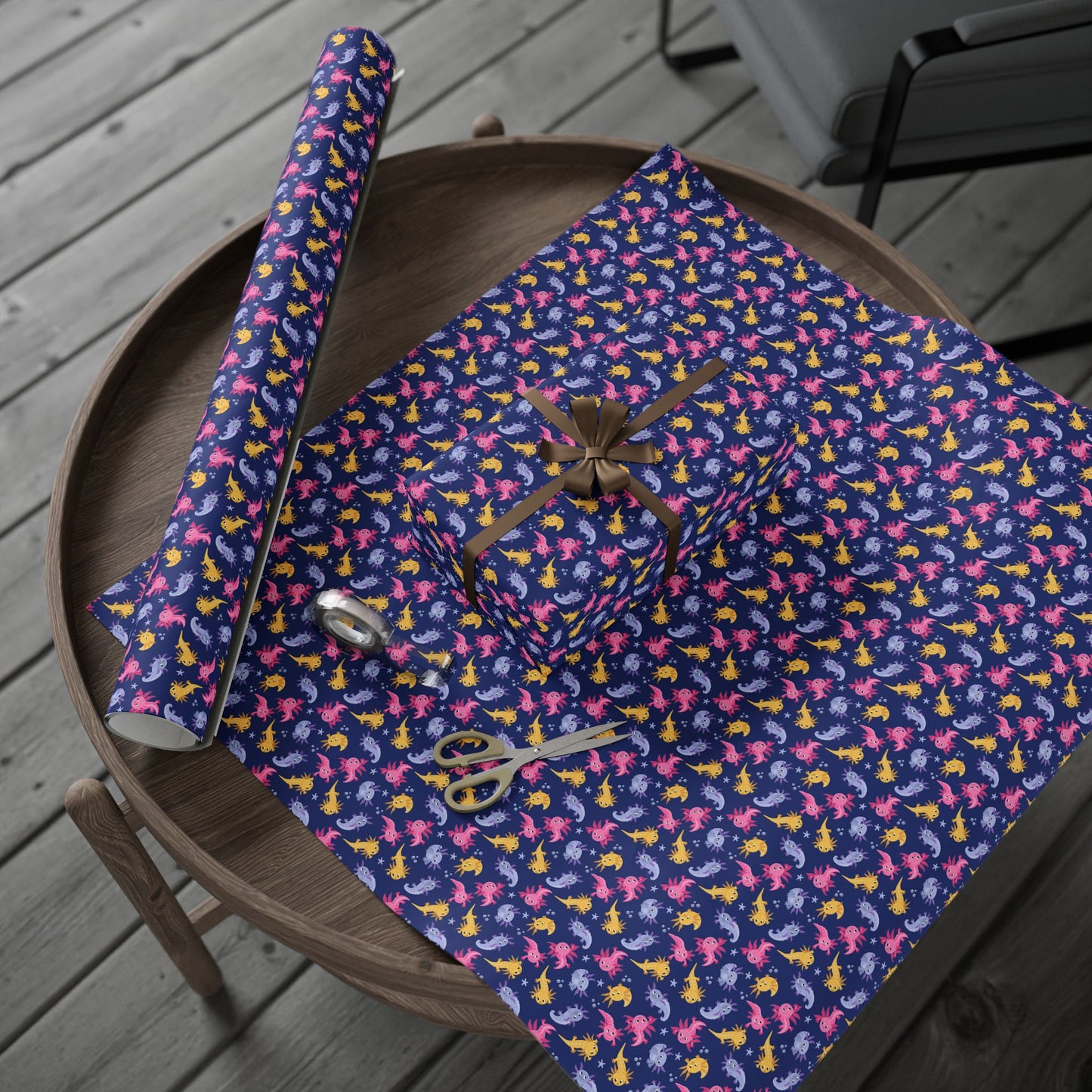 Axolotl Lagoon Wrapping Paper
