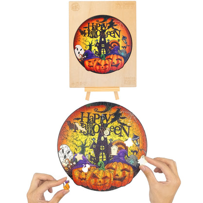 Halloween Scene Wooden Puzzle
