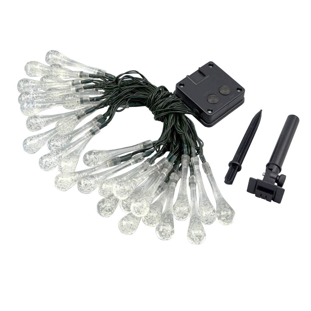 LED Water Drops Solar String Lights