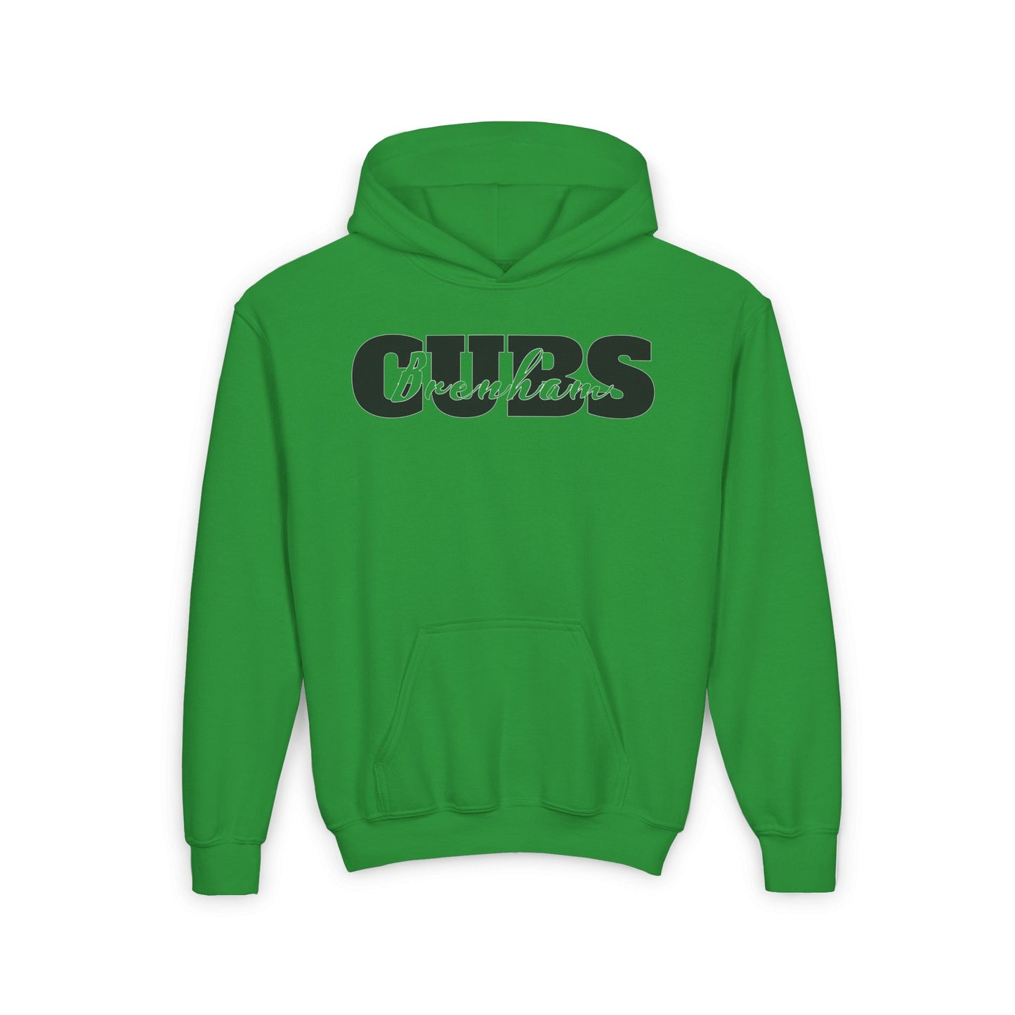 Brenham Cubs Double Text Youth Heavy Blend Hoodie
