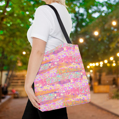 Wild Tropic Collage Canvas Tote Bag