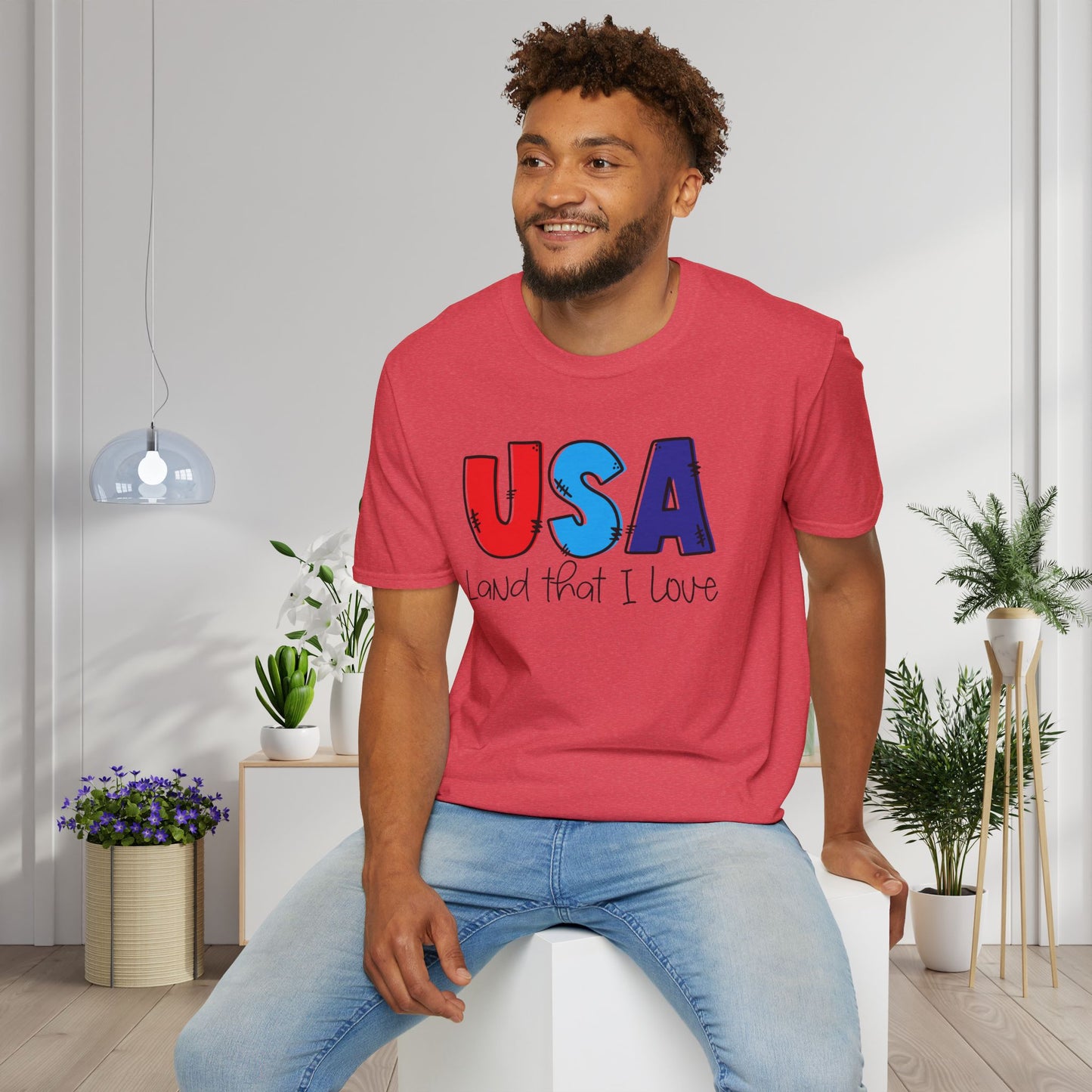 USA Land That I Love Adult T-shirt