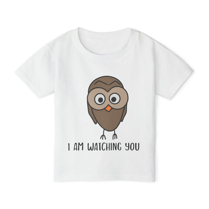 I Am Watching You (Owl) Heavy Cotton™ Toddler T-shirt