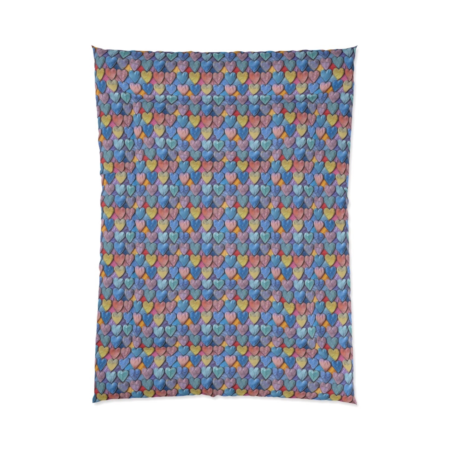 Color Pop Leather Hearts Comforter