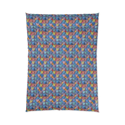 Color Pop Leather Hearts Comforter