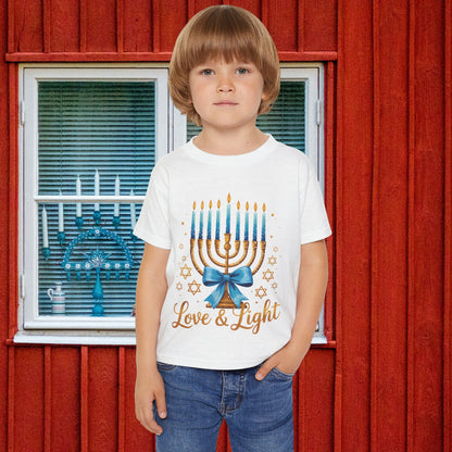 Love & Light Menorah Heavy Cotton™ Toddler T-shirt