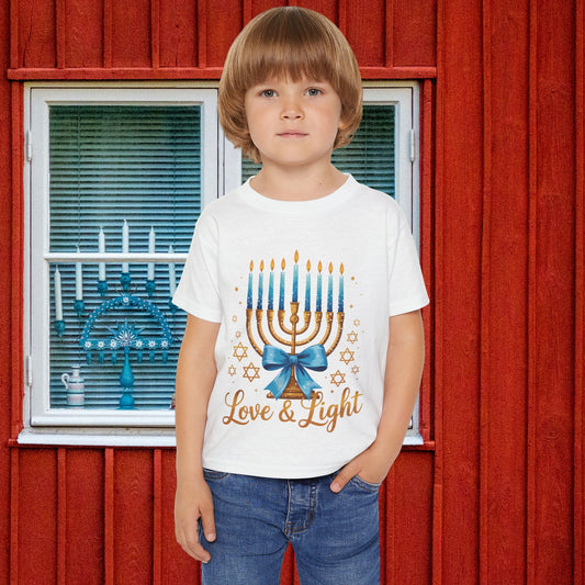 Love & Light Menorah Heavy Cotton™ Toddler T-shirt