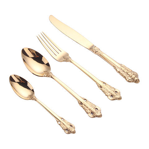 Gold Flatware Set