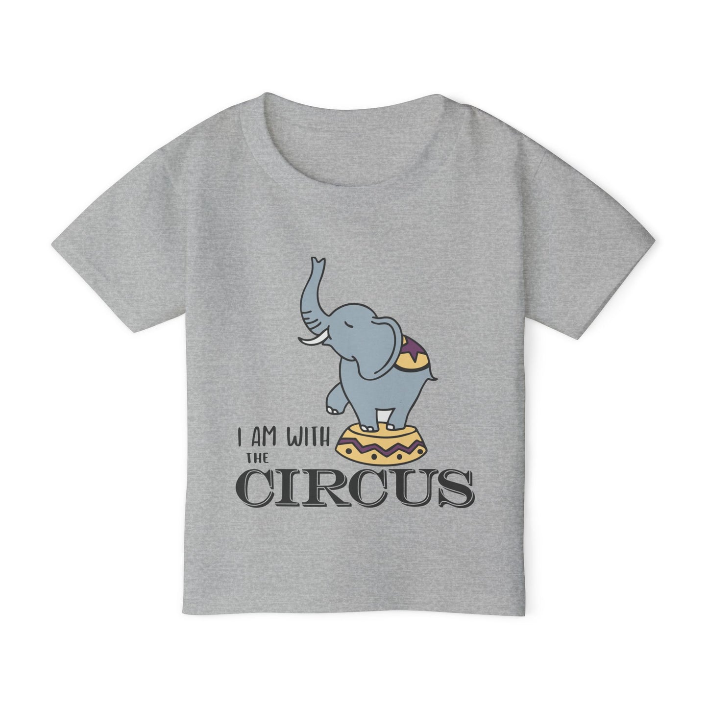 I Am With The Circus (Elephant) Heavy Cotton™ Toddler T-shirt