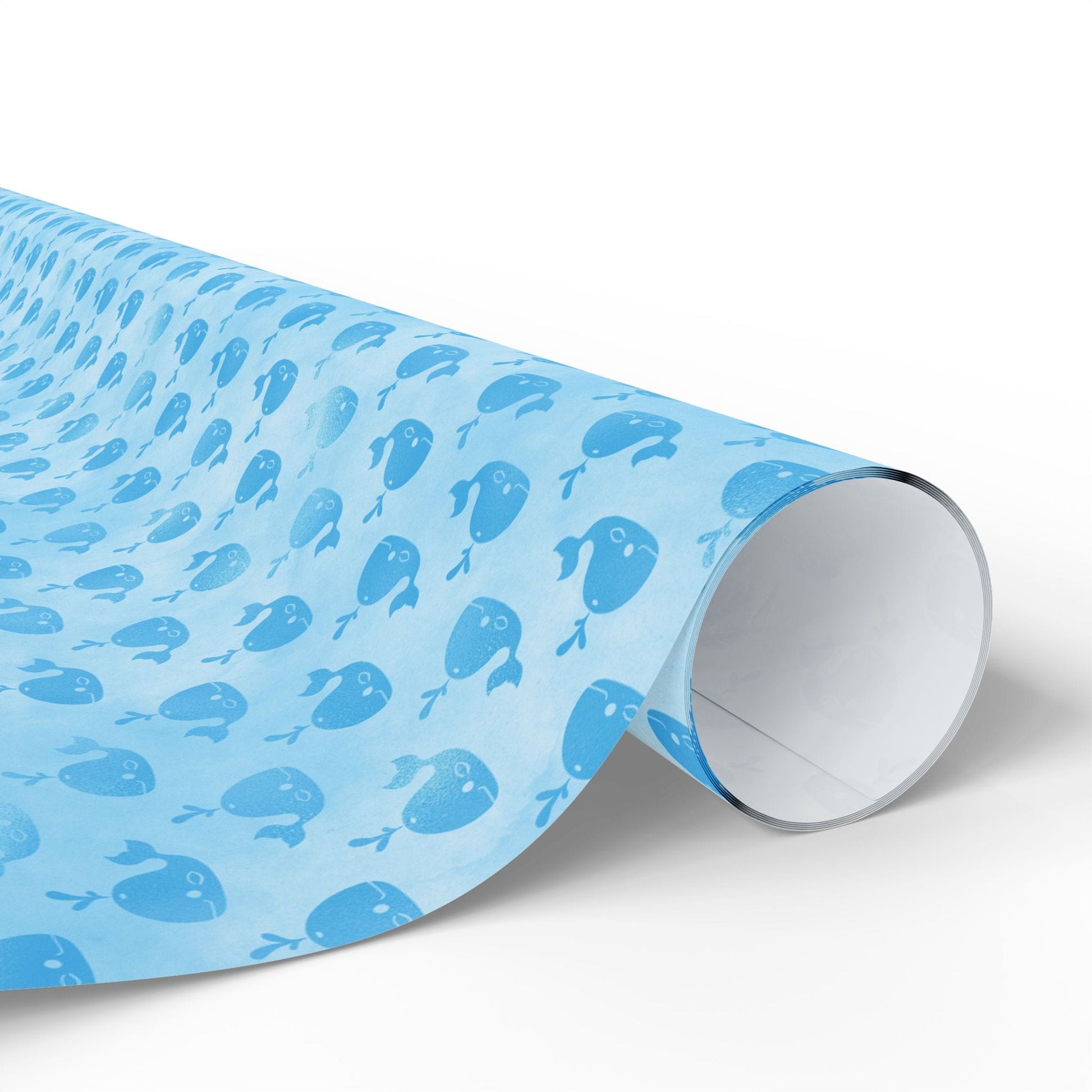 Whale Song Splash Wrapping Paper