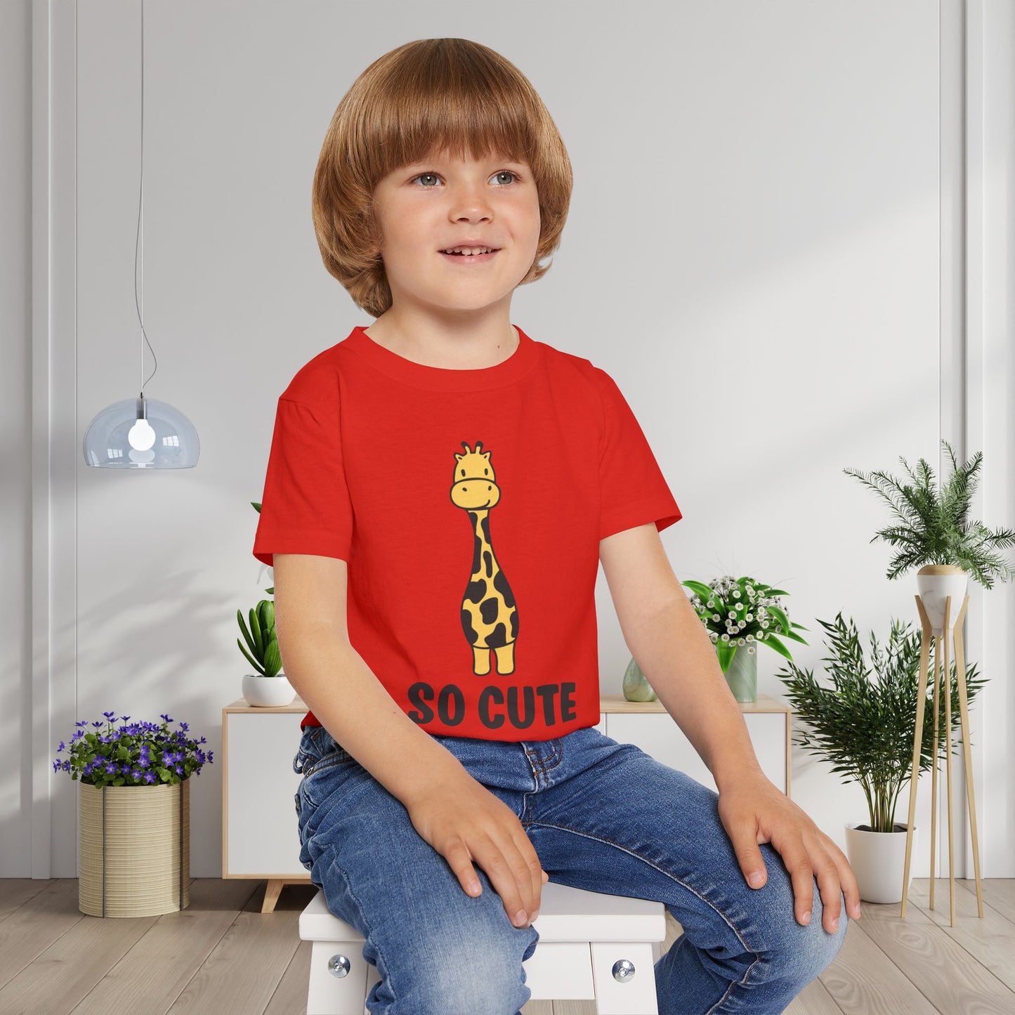 So Cute (Giraffe) Heavy Cotton™ Toddler T-shirt