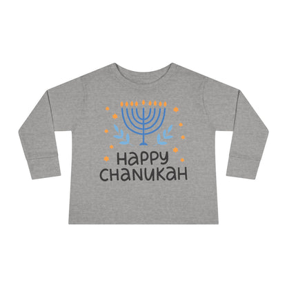 Happy Chanukah Toddler Long Sleeve Tee