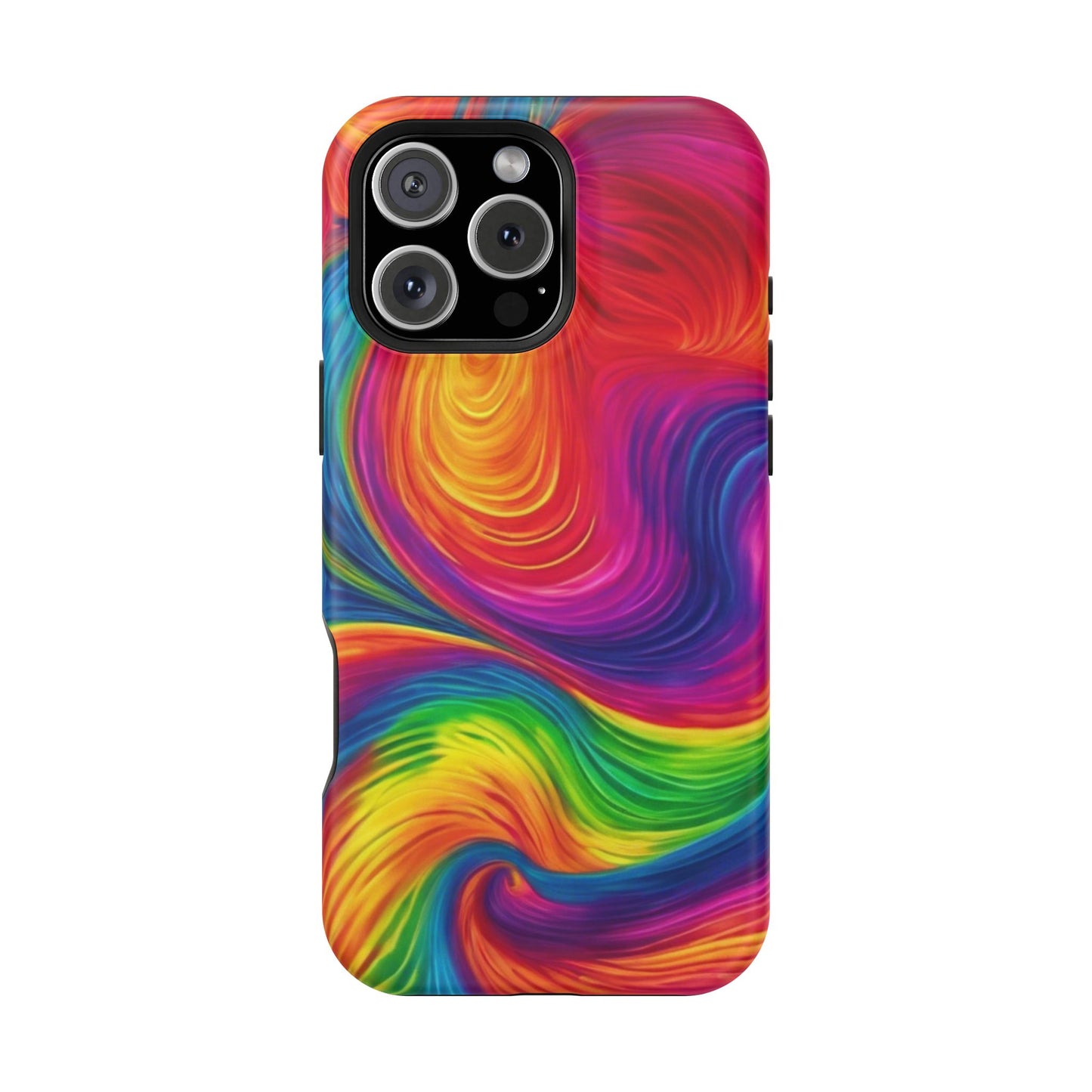Tie Dye Color Swirl MagSafe® Compatible Tough Case for iPhone
