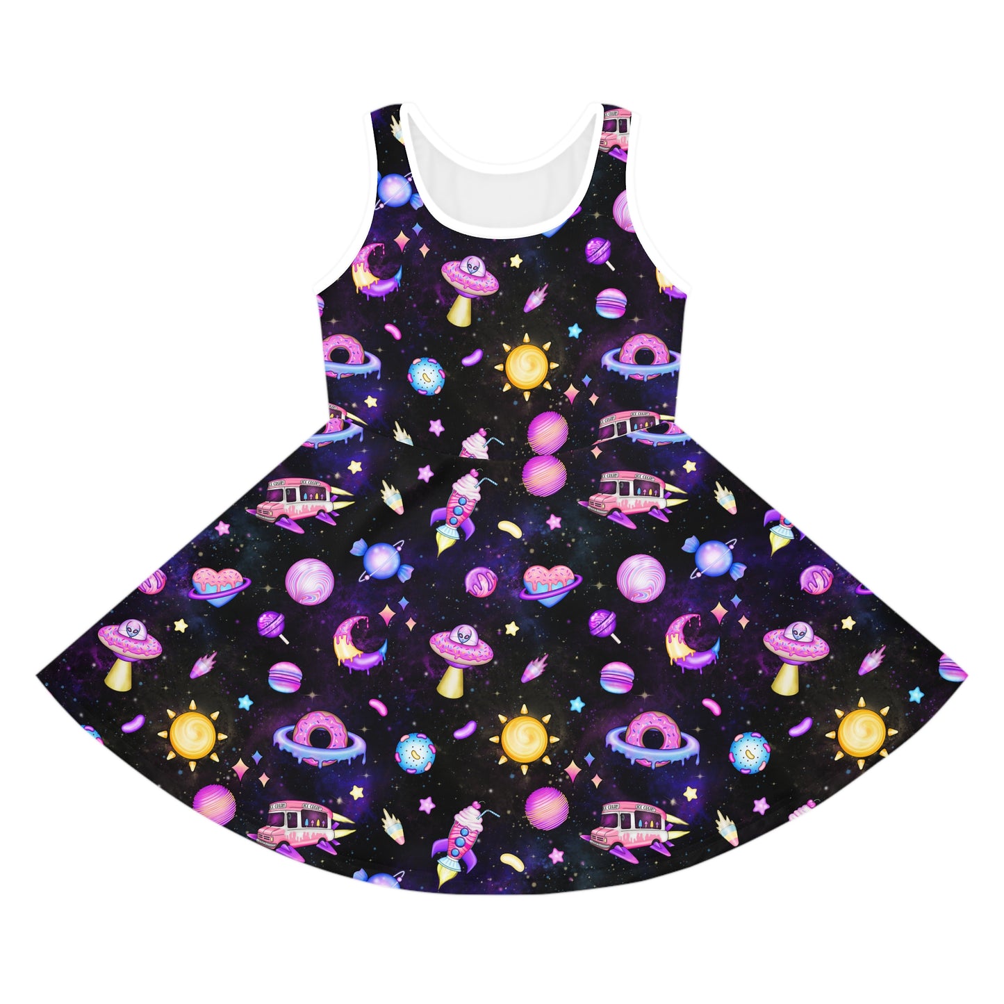 Cosmic Recess Girls' Sleeveless Sundress