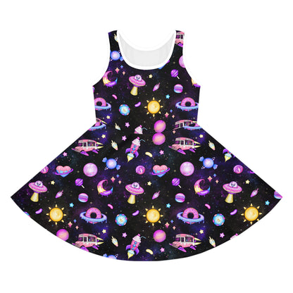 Cosmic Recess Girls' Sleeveless Sundress